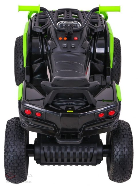Quad ATV Air na akumulator dla dzieci Czarno-zielony + Koła pompowane + Radio MP3 + Wolny Start