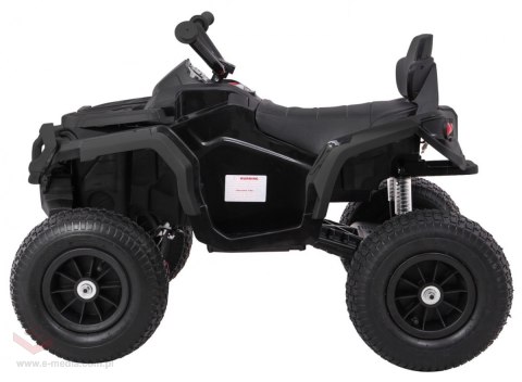 Quad ATV Air na akumulator dla dzieci Czarny + Koła pompowane + Radio MP3 + Wolny Start