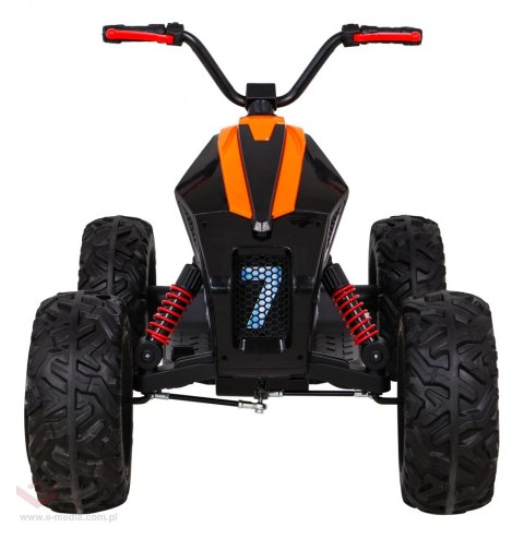 Quad Lucky Seven na akumulator Czarny + Koła EVA + Wolny Start + LED + MP3 USB