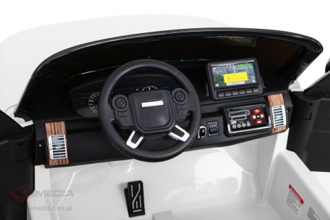 Range Rover HSE 2-osobowe Autko dla dzieci Biały SUV + Pilot