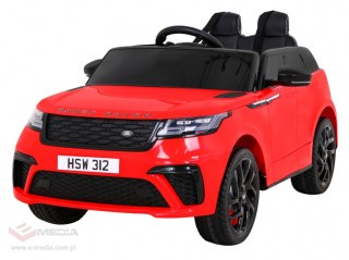 Range Rover Velar na akumulator Czerwony SUV + Pilot