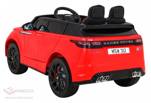 Range Rover Velar na akumulator Czerwony SUV + Pilot