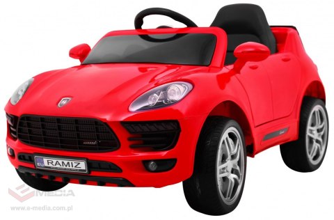 Autko Turbo-S na akumulator dla dzieci Czerwony Suv + Pilot