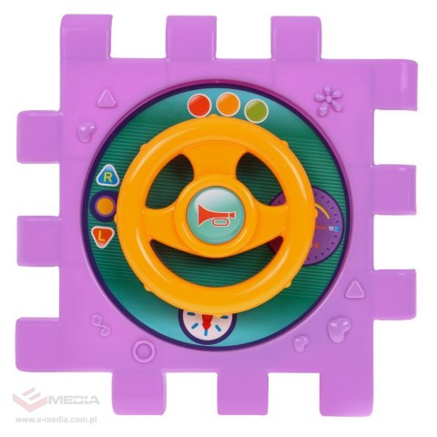 Multidomek sensoryczny dla dzieci 18m+ Mini gry 9 Puzzli + Sortery + Przeplatanka + Zegar