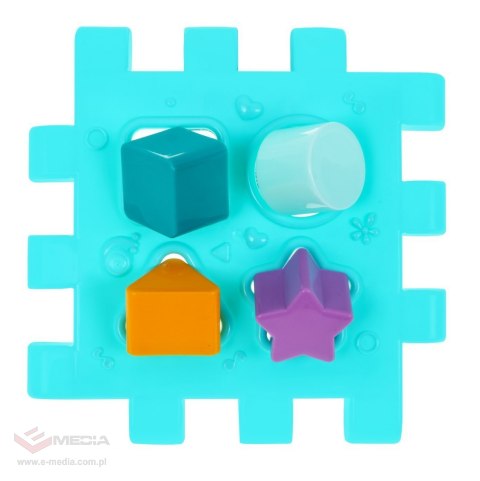 Multidomek sensoryczny dla dzieci 18m+ Mini gry 9 Puzzli + Sortery + Przeplatanka + Zegar