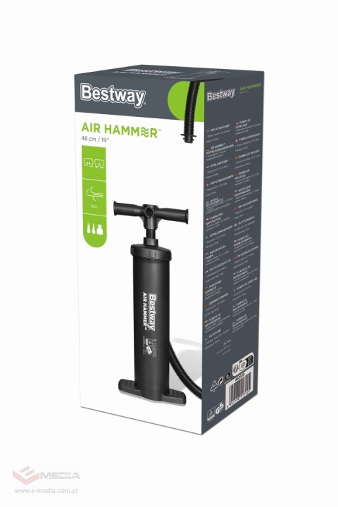 Pompka Tłokowa Ręczna 48cm 2000 cm3 BESTWAY