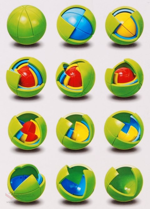 Przestrzenne Puzzle Kula 3D dla dzieci 4+ Łamigłówka Gra logiczna
