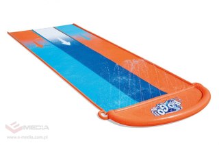 Ślizg wodny dla dzieci 3+ Potrójny tor 488cm BESTWAY + Łatka naprawcza