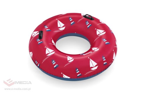 Kółko do pływania Statki czerwone BESTWAY 119cm Winyl + 2 uchwyty