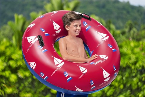 Kółko do pływania Statki czerwone BESTWAY 119cm Winyl + 2 uchwyty