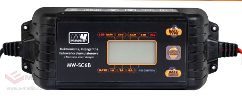 Ładowarka akumulatorowa z Wyświetlaczem LCD 12V i 24V + 2 Tryby specjalne