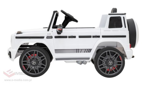 Mercedes AMG G63 dla dzieci Biały + Pilot