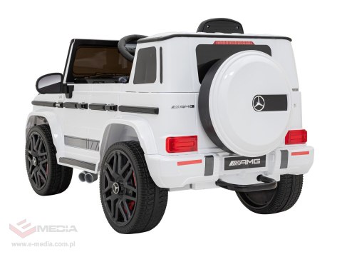 Mercedes AMG G63 dla dzieci Biały + Pilot