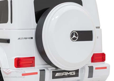 Mercedes AMG G63 dla dzieci Biały + Pilot