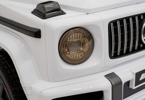 Mercedes AMG G63 dla dzieci Biały + Pilot