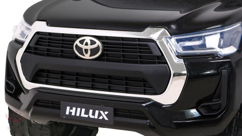 Toyota Hilux na akumulator dla dzieci Czarny Pickup + Napęd 4x4 + Pilot