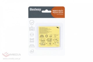 Zestaw 10 Łatek naprawczych do materiału PVC 6,5x6,5cm BESTWAY