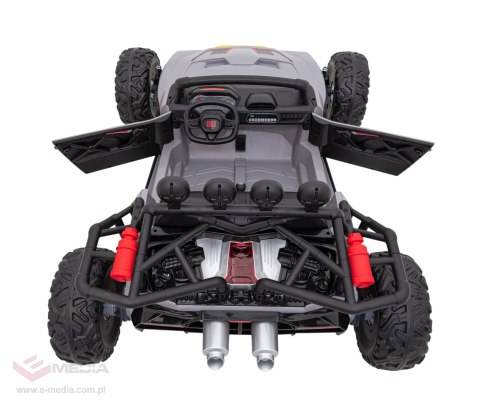 Auto Buggy Racing 5 na akumulator dla dzieci +3. Szary + Silniki 2x200W + Pilot + Wolny Start