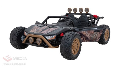 Auto Buggy Racing 5 na akumulator dla dzieci Czarny + Silniki 2x200W + Pilot + Audio LED + Wolny Start