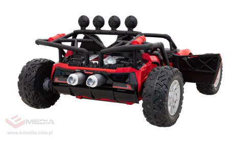 Auto Buggy Racing 5 na akumulator dla dzieci Czerwony + Silniki 2x200W + Pilot + Audio LED + Wolny Start