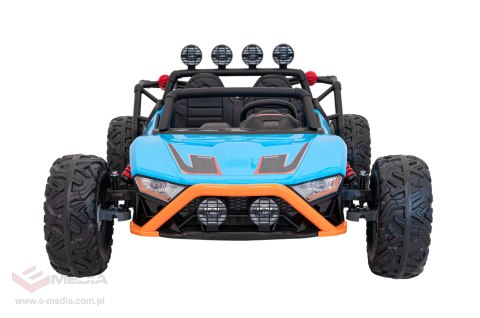 Auto Buggy Racing 5 na akumulator dla dzieci Niebieski + Silniki 2x200W + Pilot + Audio LED + Wolny Start