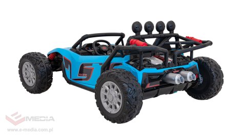 Auto Buggy Racing 5 na akumulator dla dzieci Niebieski + Silniki 2x200W + Pilot + Audio LED + Wolny Start
