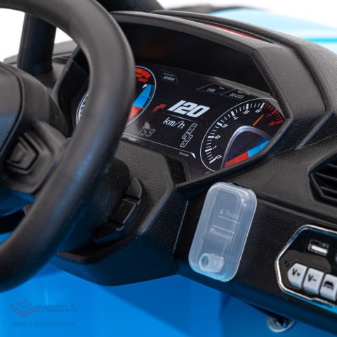 Auto Buggy Racing 5 na akumulator dla dzieci Niebieski + Silniki 2x200W + Pilot + Audio LED + Wolny Start