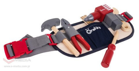 Drewniana Narzędzia z Pasem dla dzieci 3+ Zestaw Małego Majsterkowicza + Pas Narzędziowy