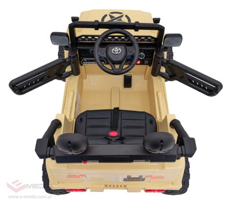 Toyota FJ Cruiser dla dzieci Beżowy + Pilot + Napęd 4x4 + Audio LED + EVA + Wolny Start