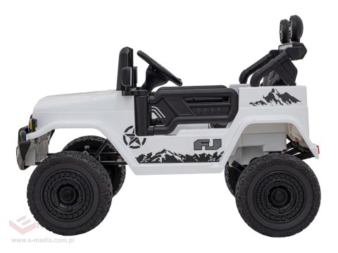 Toyota FJ Cruiser dla dzieci Biały + Pilot + Napęd 4x4 + Audio LED + EVA + Wolny Start