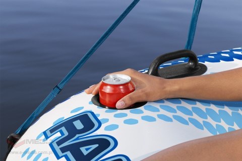 Dmuchane Koło do pływania Hydro-Force z Daszkiem 123x123x51cm BESTWAY + Dno z siatki + Oparcie