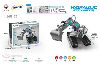 Koparka Hydrauliczna do Składania dla dzieci 8+ Ruchome elementy + Części konstrukcyjne 130 el.
