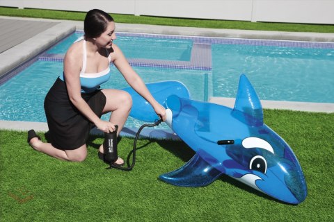 Materac dmuchany Waleń do pływania dla dzieci 3+ BESTWAY 157x94cm + Uchwyty