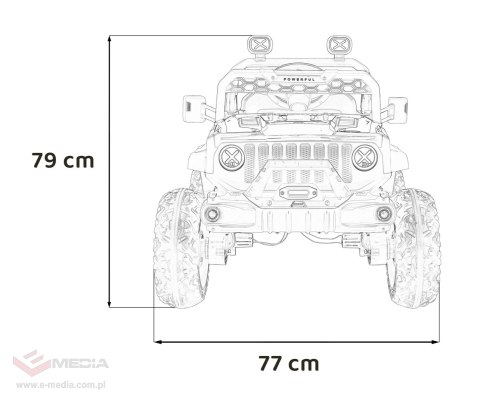Pojazd OFF ROAD Speed Biały