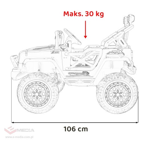 Pojazd OFF ROAD Speed Różowy