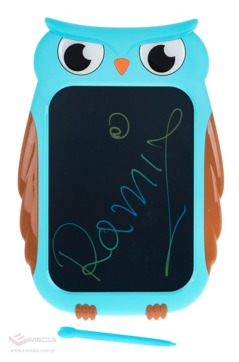 Tablet Sowa do rysowania dla dzieci 3+ Ekran 8,5' + Rysik + Kolorowe rysunki