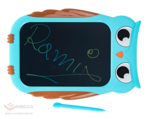 Tablet Sowa do rysowania dla dzieci 3+ Ekran 8,5' + Rysik + Kolorowe rysunki