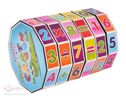 Walec Matematyczny dla dzieci 3+ Zabawka edukacyjna + Żywe kolory + Kompaktowe wymiary