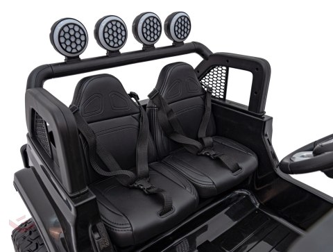 Auto terenowe OFF-ROAD 3.0 dla dzieci Czarny + Pilot + Wolny Start + Pasy + Audio LED