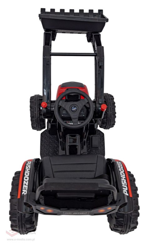 Koparka Traktor na akumulator dla dzieci Czerwony + Ruchome Ramię Łyżka + Pilot + Wolny Start + Radio FM + LED