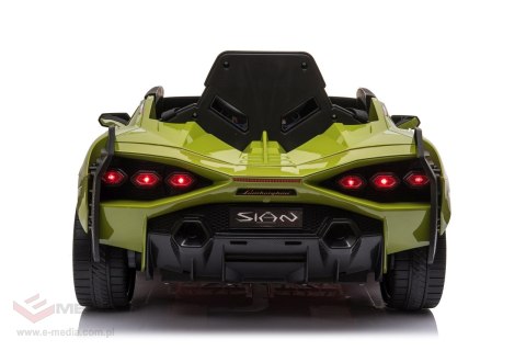 Lamborghini SIAN na akumulator dla dzieci Zielony + Pilot + EVA + Wolny Start + Audio LED