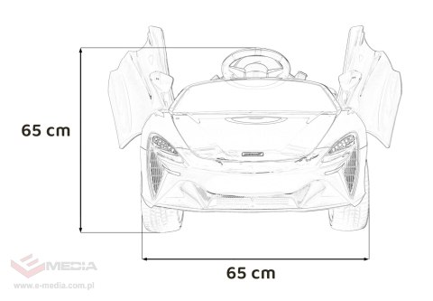 McLaren Artura na akumulator dla dzieci Niebieski + Napęd 4x4 + Pilot + Wolny Start + EVA + Audio LED