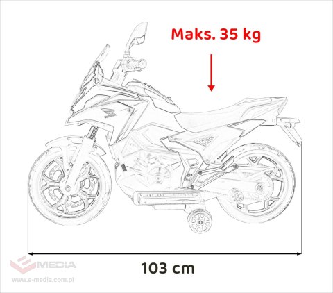 Motor Honda NC750X Biały