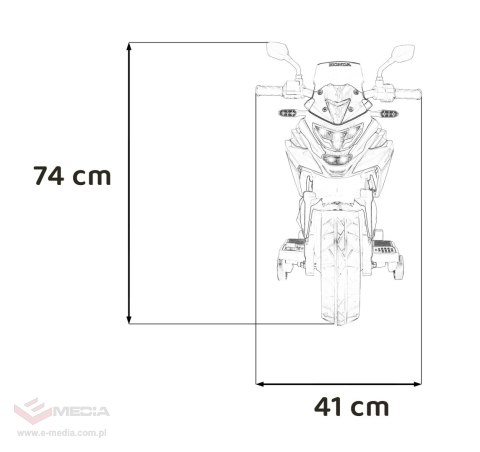Motor Honda NC750X Biały
