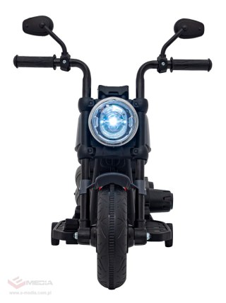 Motorek Chopper FASTER na akumulator dla dzieci Szary + Radio FM + Panel audio + LED