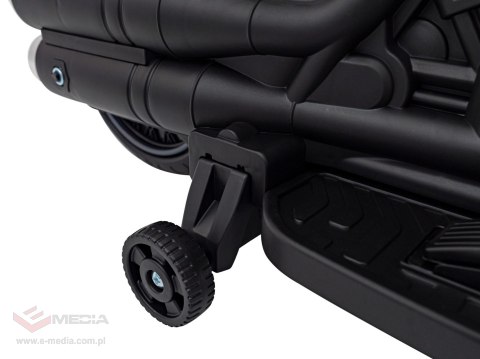 Motorek Chopper FASTER na akumulator dla dzieci Szary + Radio FM + Panel audio + LED