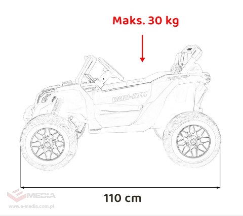 Pojazd ATV CAN-AM Maverick Niebieski