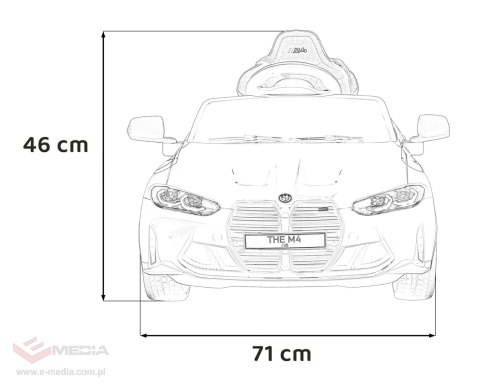 Pojazd BMW M4 Niebieski