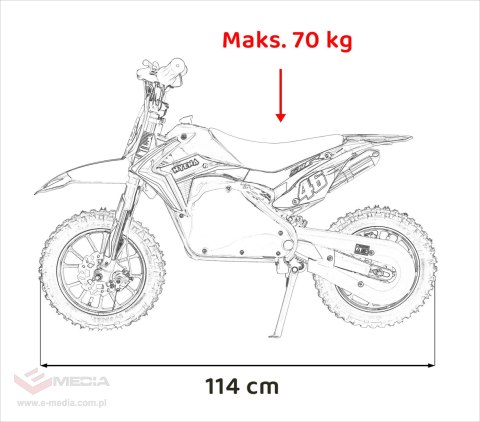 Pojazd Motor RENEGADE 50R Czerwony