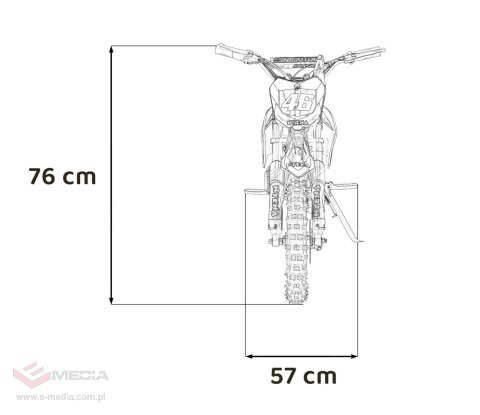 Pojazd Motor RENEGADE 50R Czerwony